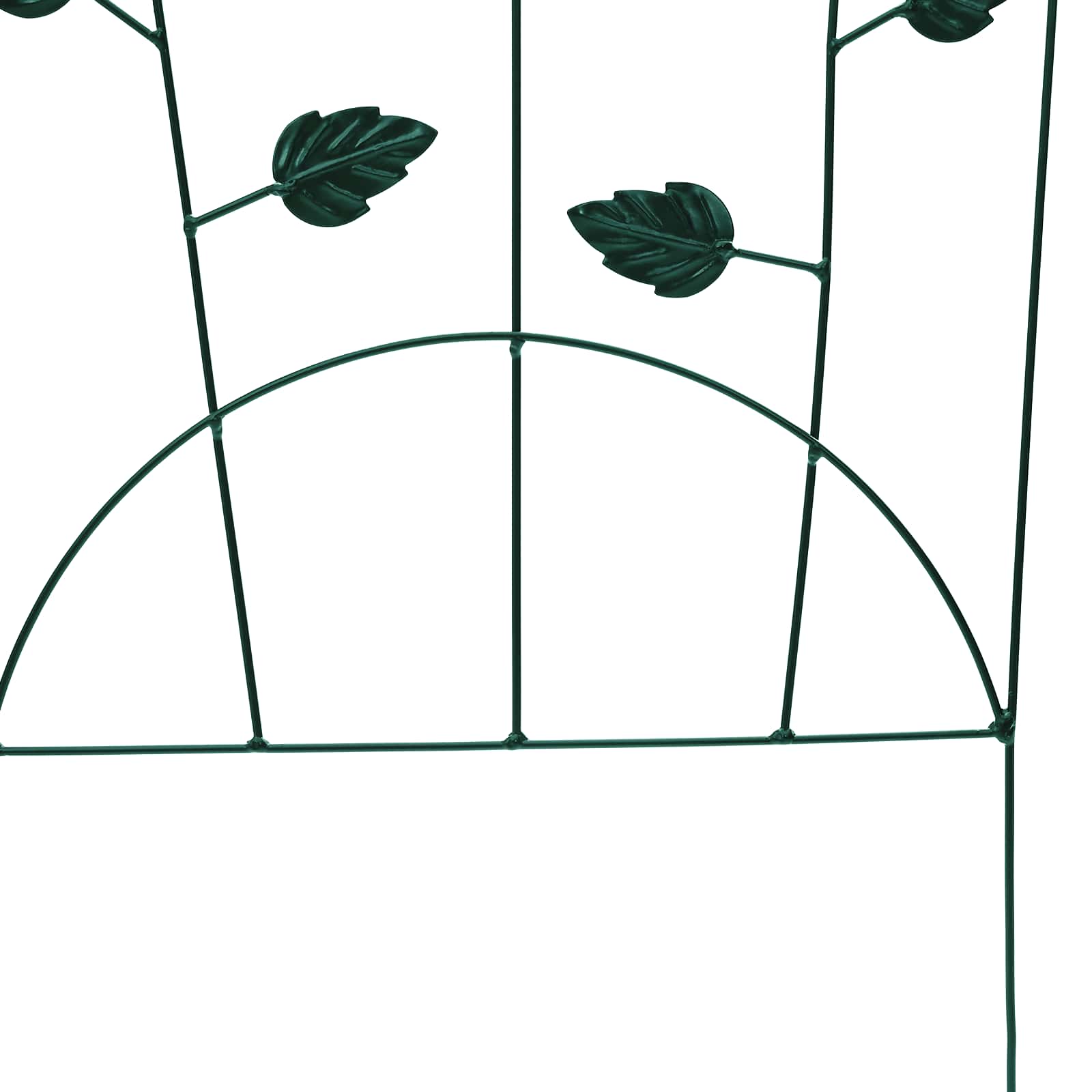vidaXL Ogrodzenie Ogrodowe 3 pcs Zielony 110,5 x 42,5 cm Stal