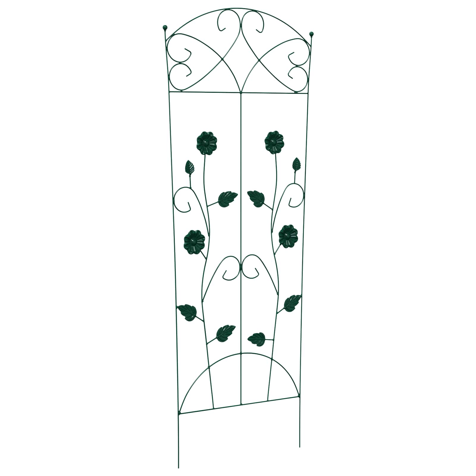 vidaXL Ogrodzenie Ogrodowe 3 pcs Zielony 110,5 x 42,5 cm Stal