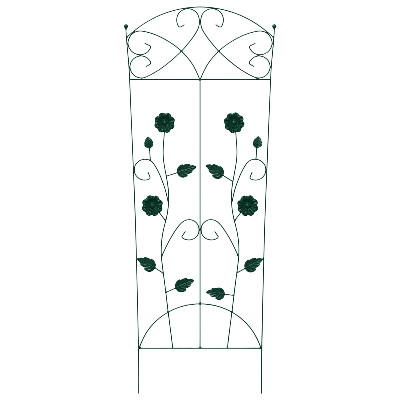 vidaXL Ogrodzenie Ogrodowe 3 pcs Zielony 110,5 x 42,5 cm Stal