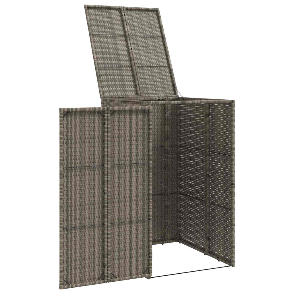 vidaXL Pojemnik na śmieci Szary 65 x 80 x 115 cm Polietylen