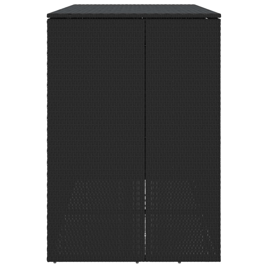 vidaXL Pojemnik na śmieci 2 pcs Czarny 130 x 80 x 115 cm Polietylen