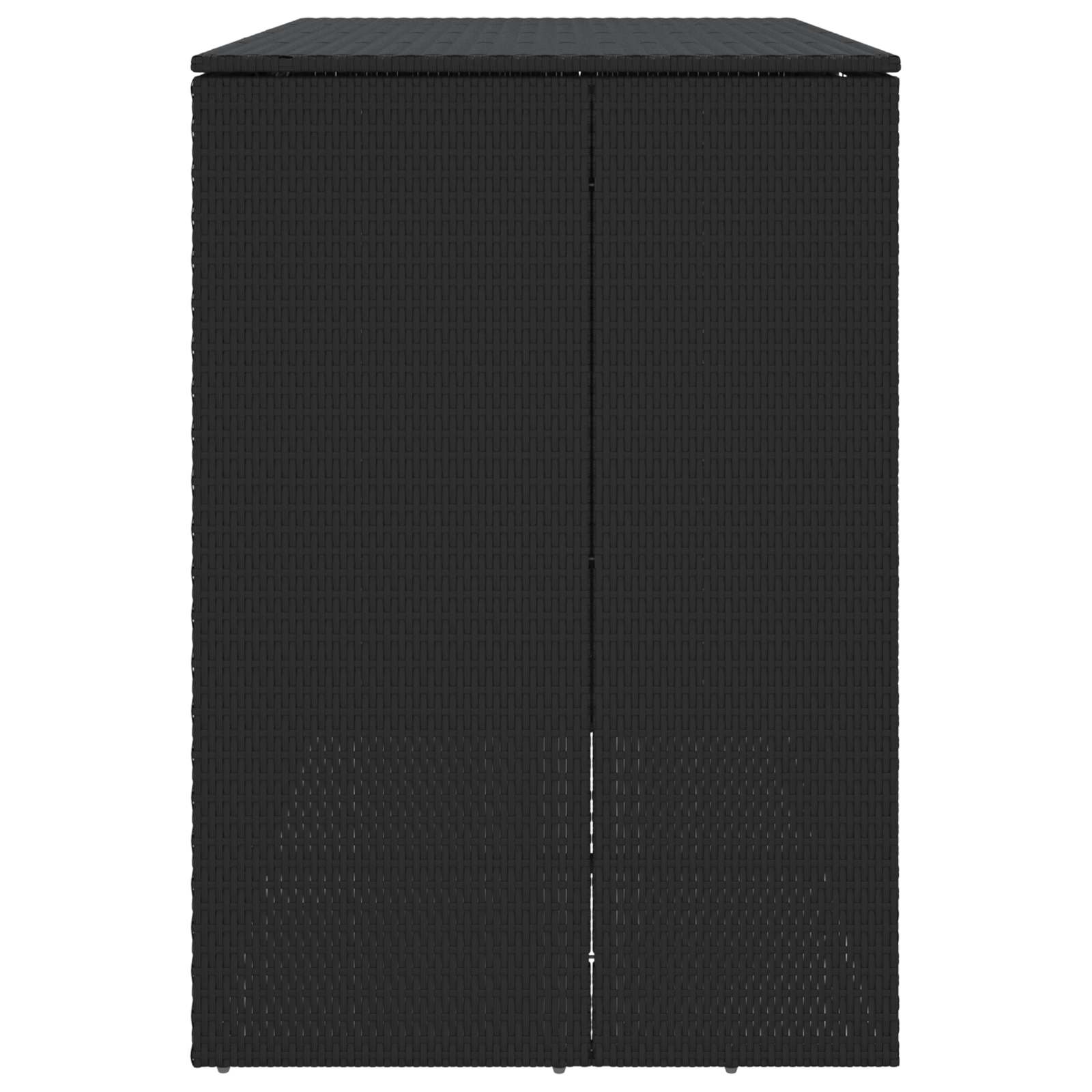 vidaXL Pojemnik na śmieci 2 pcs Czarny 130 x 80 x 115 cm Polietylen