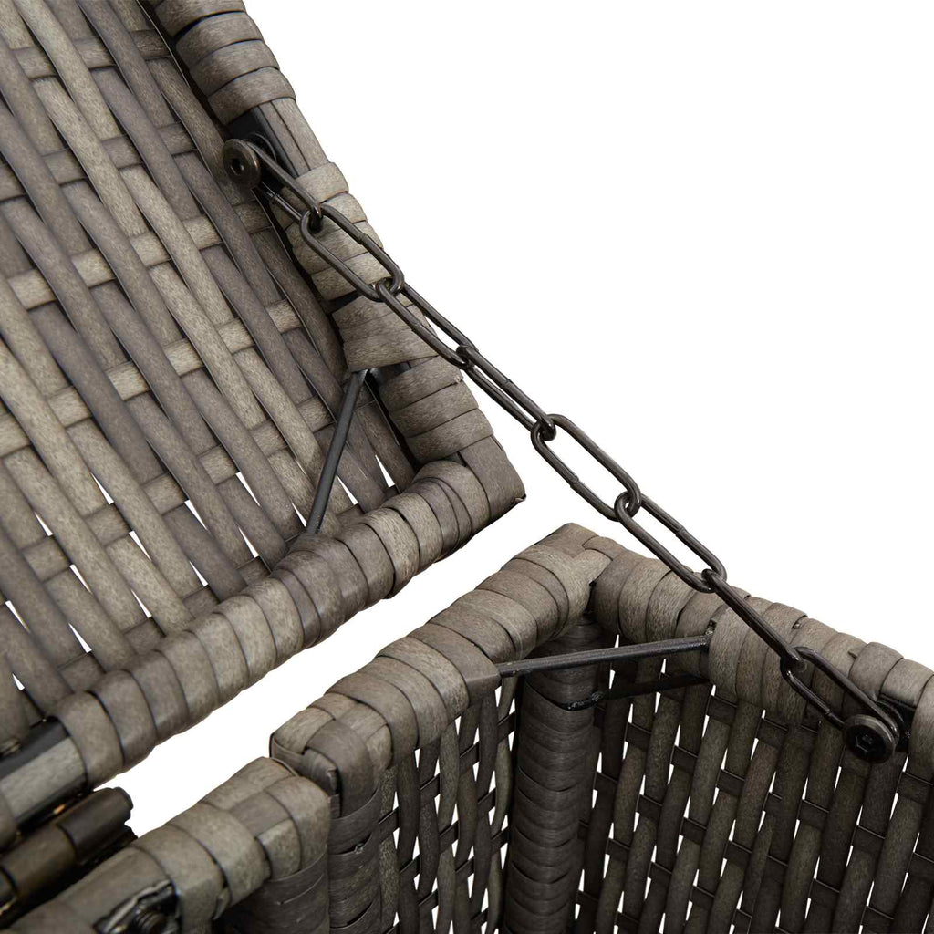 vidaXL Pojemnik na śmieci 2 pcs Szary 130 x 80 x 115 cm Polietylen