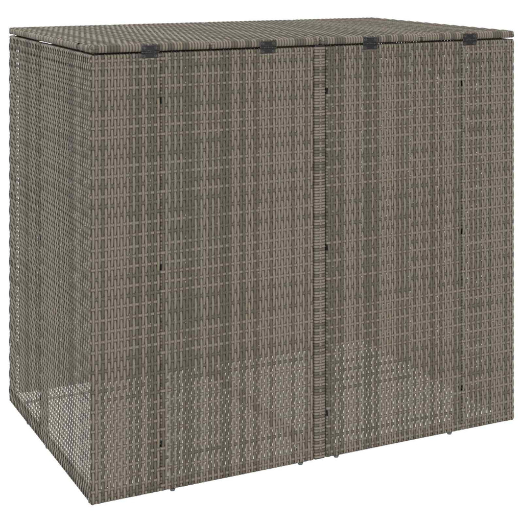 vidaXL Pojemnik na śmieci 2 pcs Szary 130 x 80 x 115 cm Polietylen