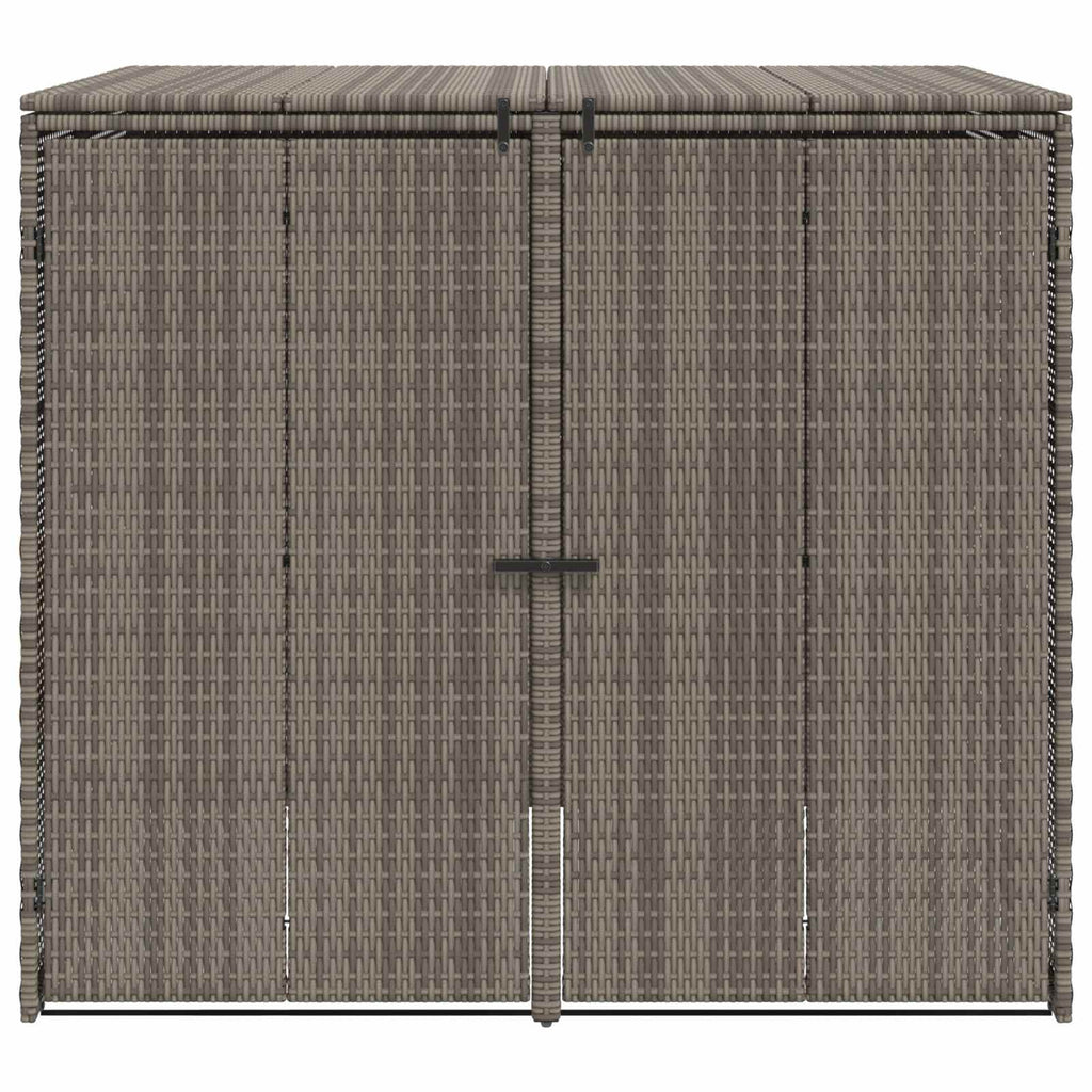 vidaXL Pojemnik na śmieci 2 pcs Szary 130 x 80 x 115 cm Polietylen