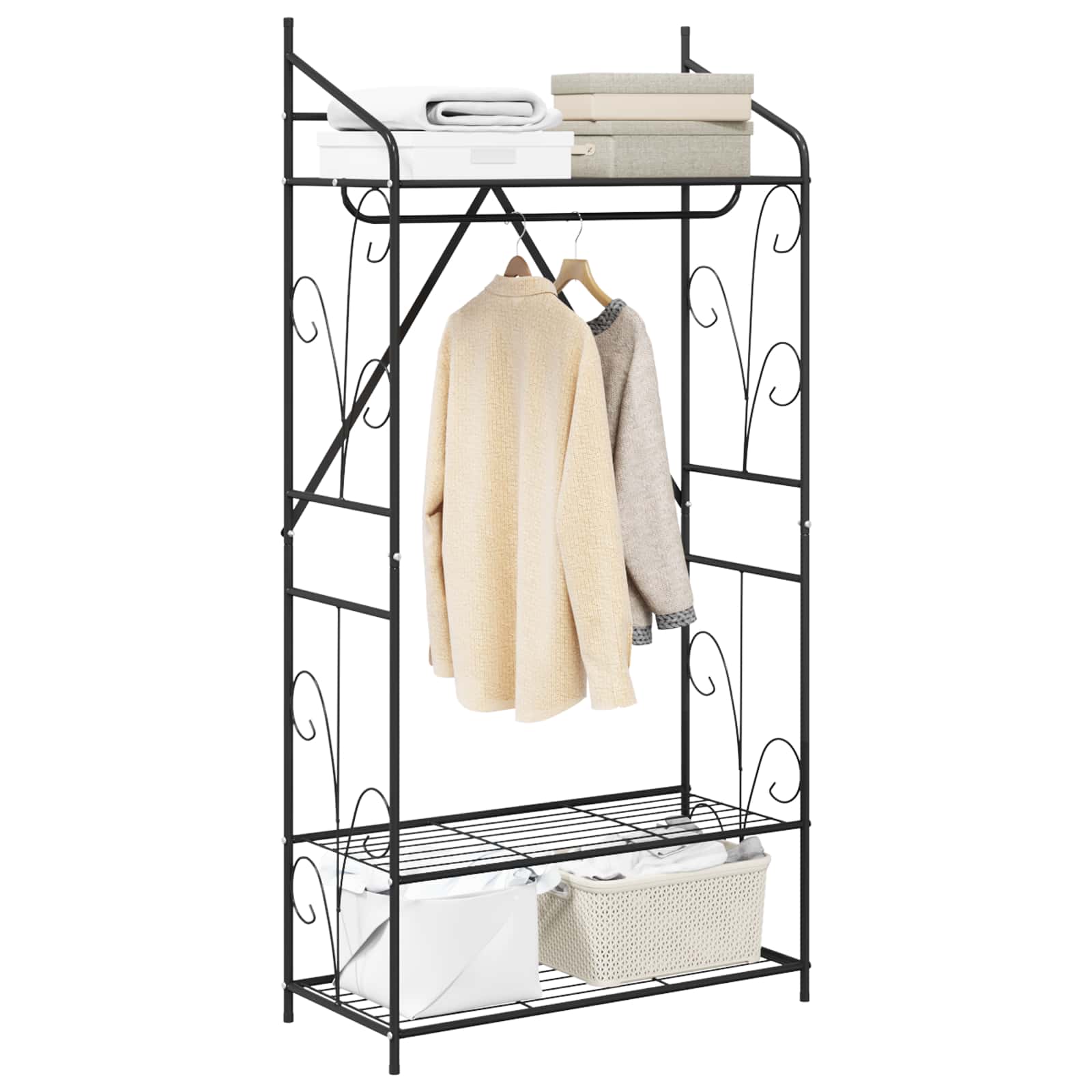 vidaXL Otwy garderoba Gładki 2 pcs 78 x 36 x 158 cm