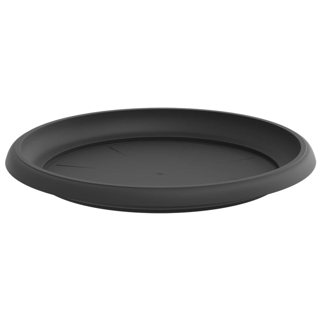 vidaXL Doniczki 24 pcs Czarny Ø 34 x 28 cm Z tworzywa sztucznego
