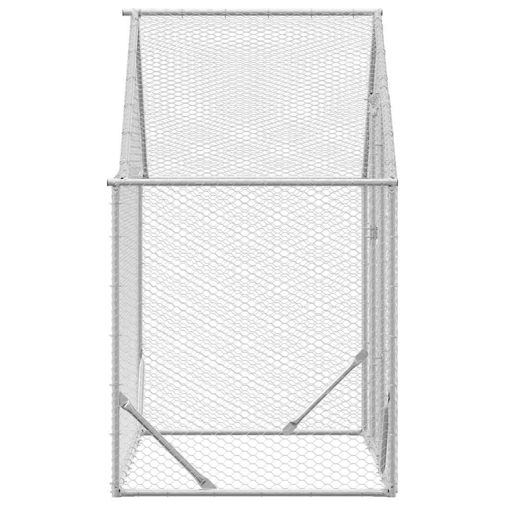 vidaXL Klatka dla kur Srebrny 170 x 100 x 177 cm Stal Galwanizowana