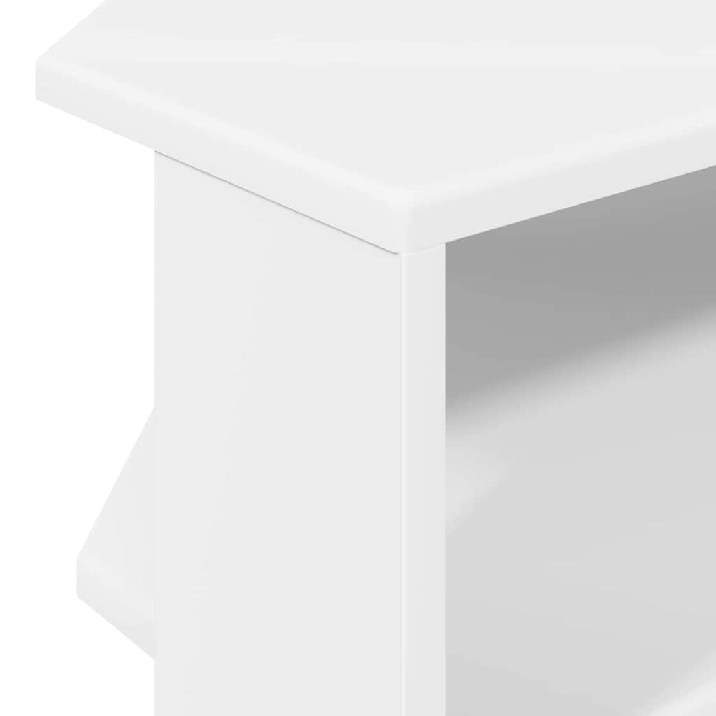 vidaXL RogowaSzafkanaTelewizor Biały 102x40,5x45cm
