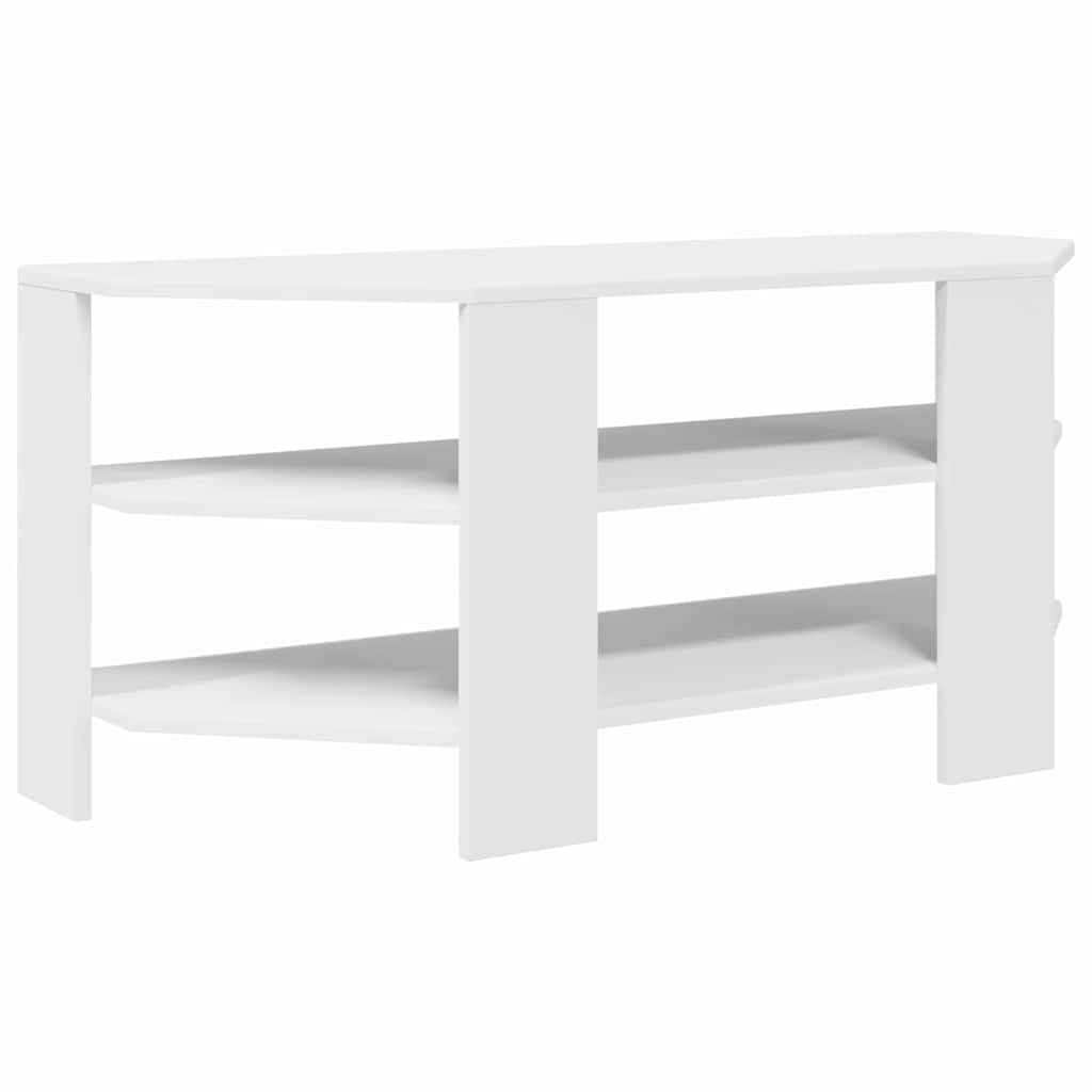 vidaXL RogowaSzafkanaTelewizor Biały 102x40,5x45cm
