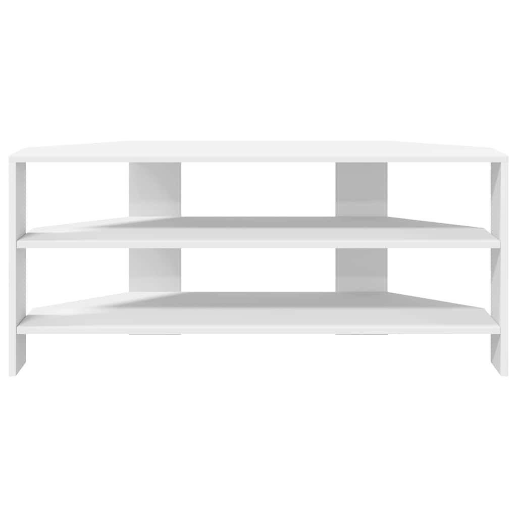 vidaXL RogowaSzafkanaTelewizor Biały 102x40,5x45cm