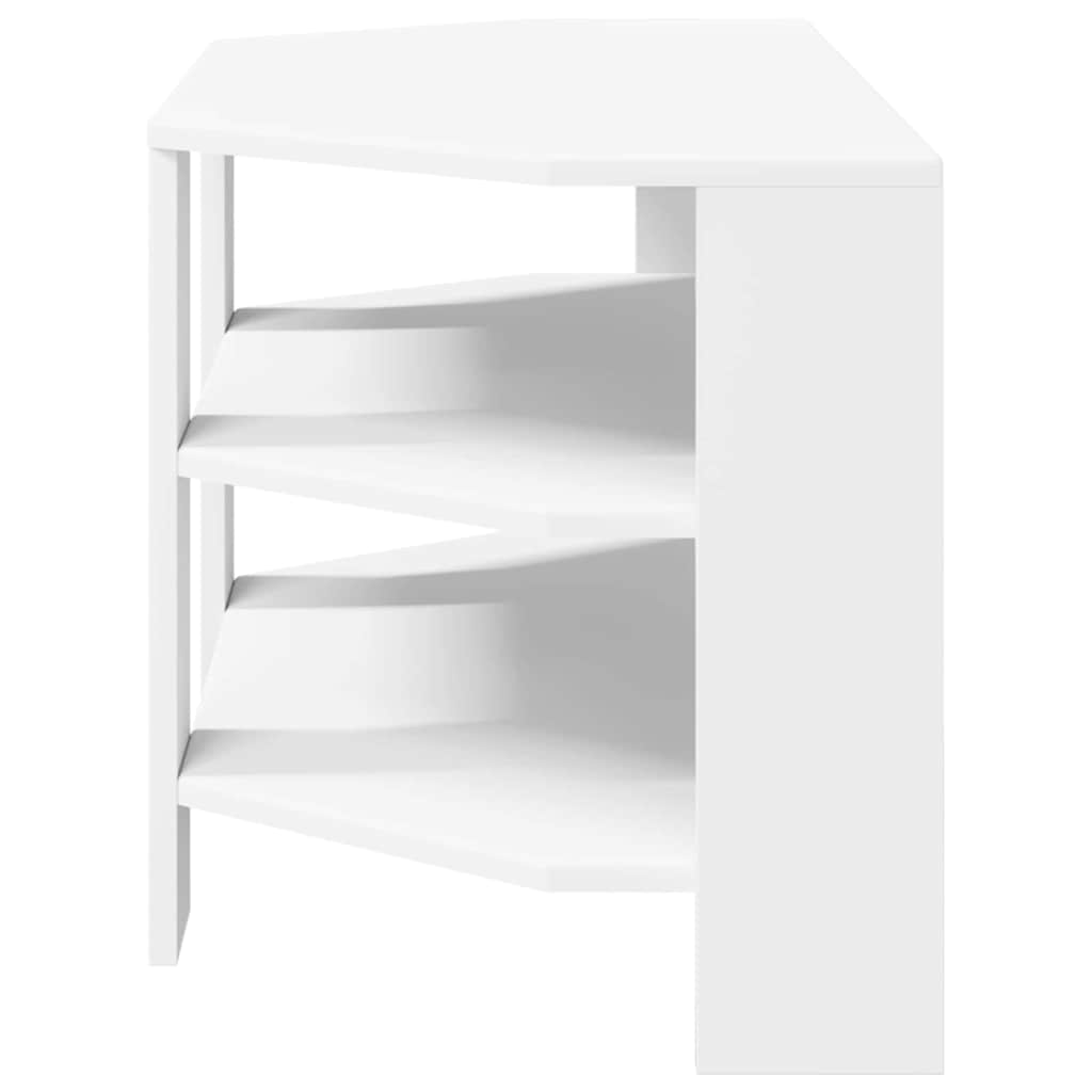 vidaXL RogowaSzafkanaTelewizor Biały 102x40,5x45cm