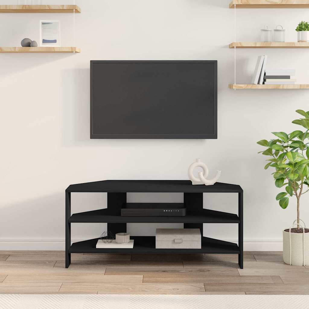 vidaXL RogowaSzafkanaTelewizor Czarny 102x40,5x45cm