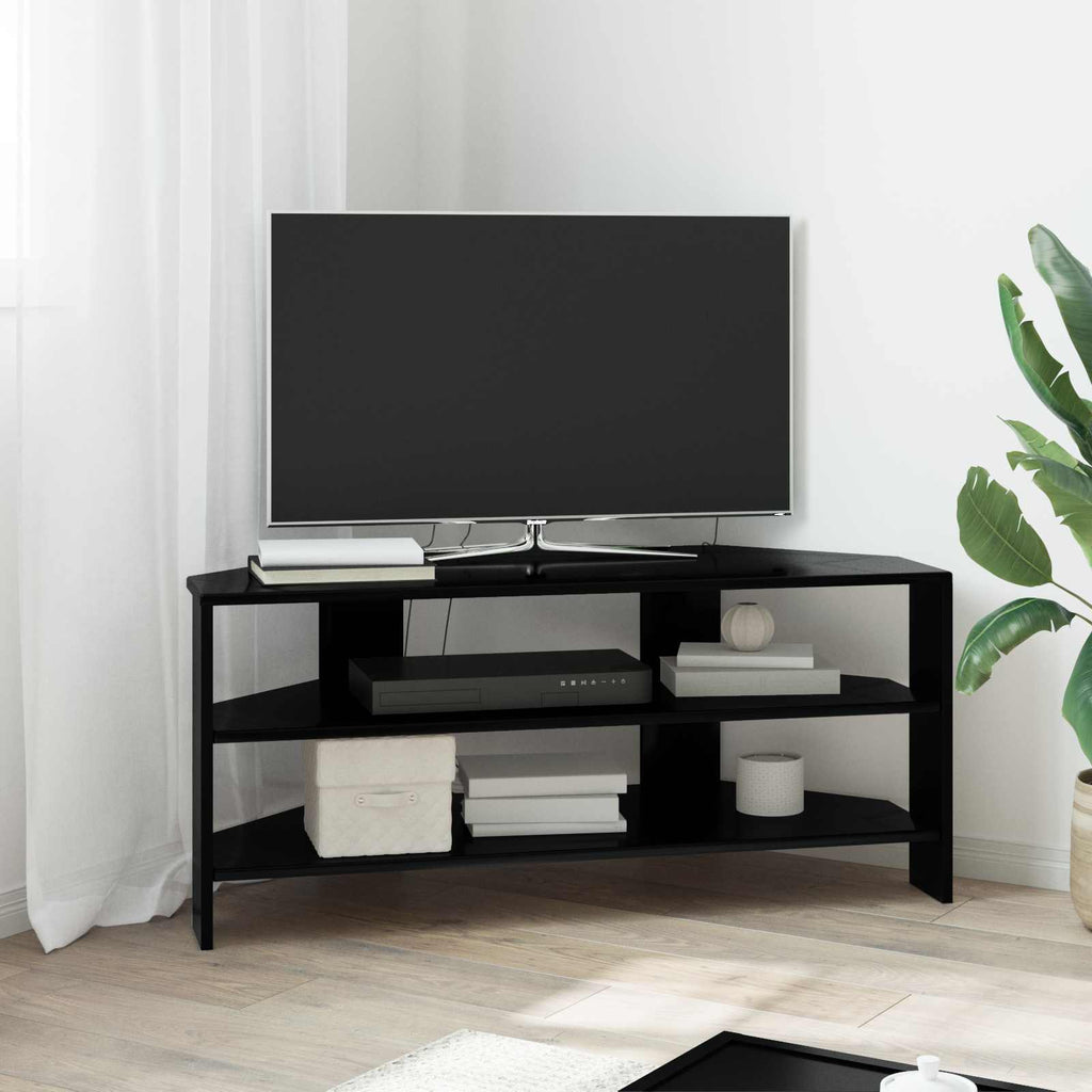 vidaXL RogowaSzafkanaTelewizor 102x40,5x45cm Czarny