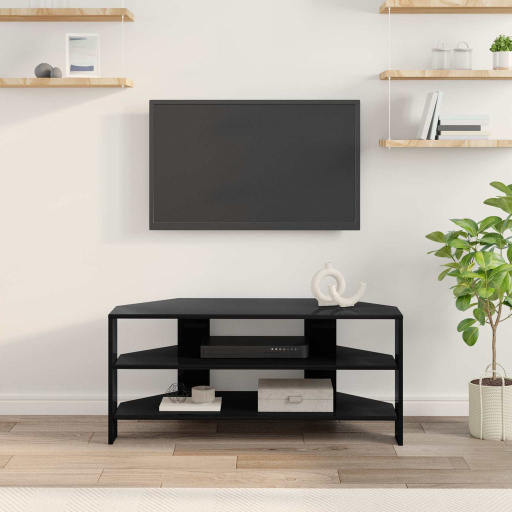 vidaXL RogowaSzafkanaTelewizor 102x40,5x45cm Czarny