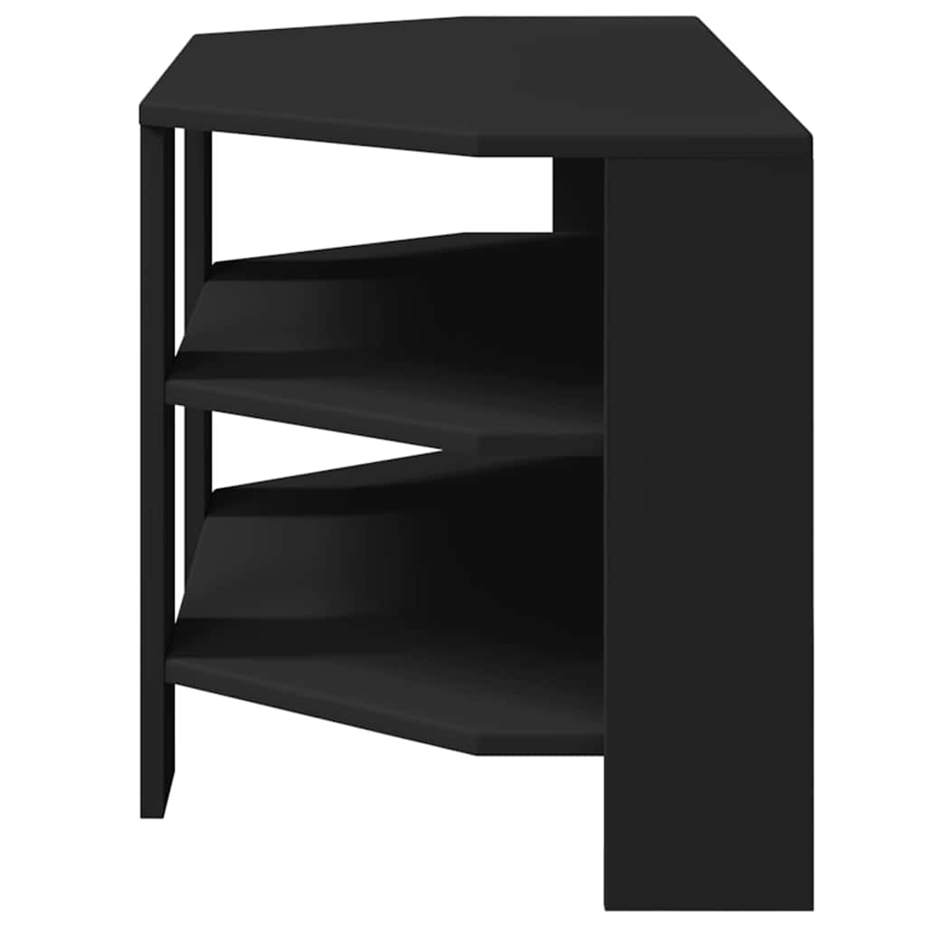 vidaXL RogowaSzafkanaTelewizor Czarny 102x40,5x45cm