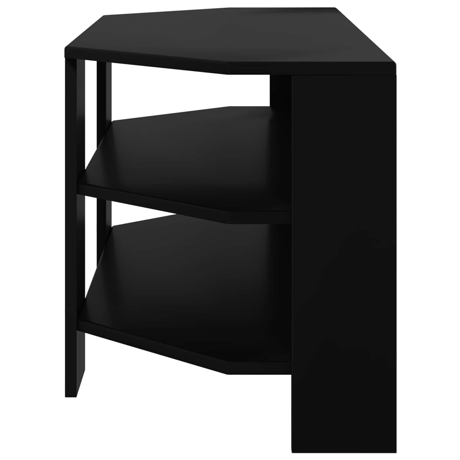 vidaXL RogowaSzafkanaTelewizor 102x40,5x45cm Czarny