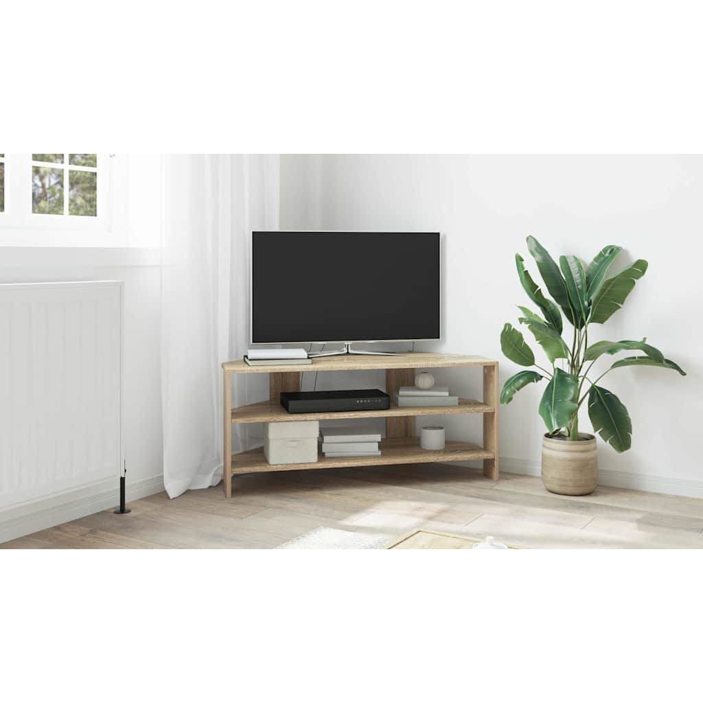 vidaXL RogowaSzafkanaTelewizor 102x40,5x45cm Dąb Sonoma