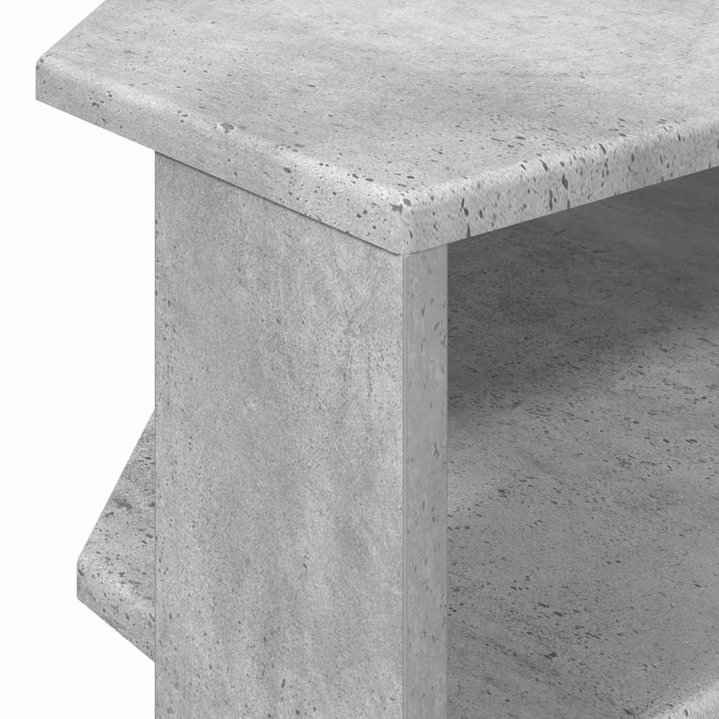 vidaXL RogowaSzafkanaTelewizor Betonowy szary 102x40,5x45cm
