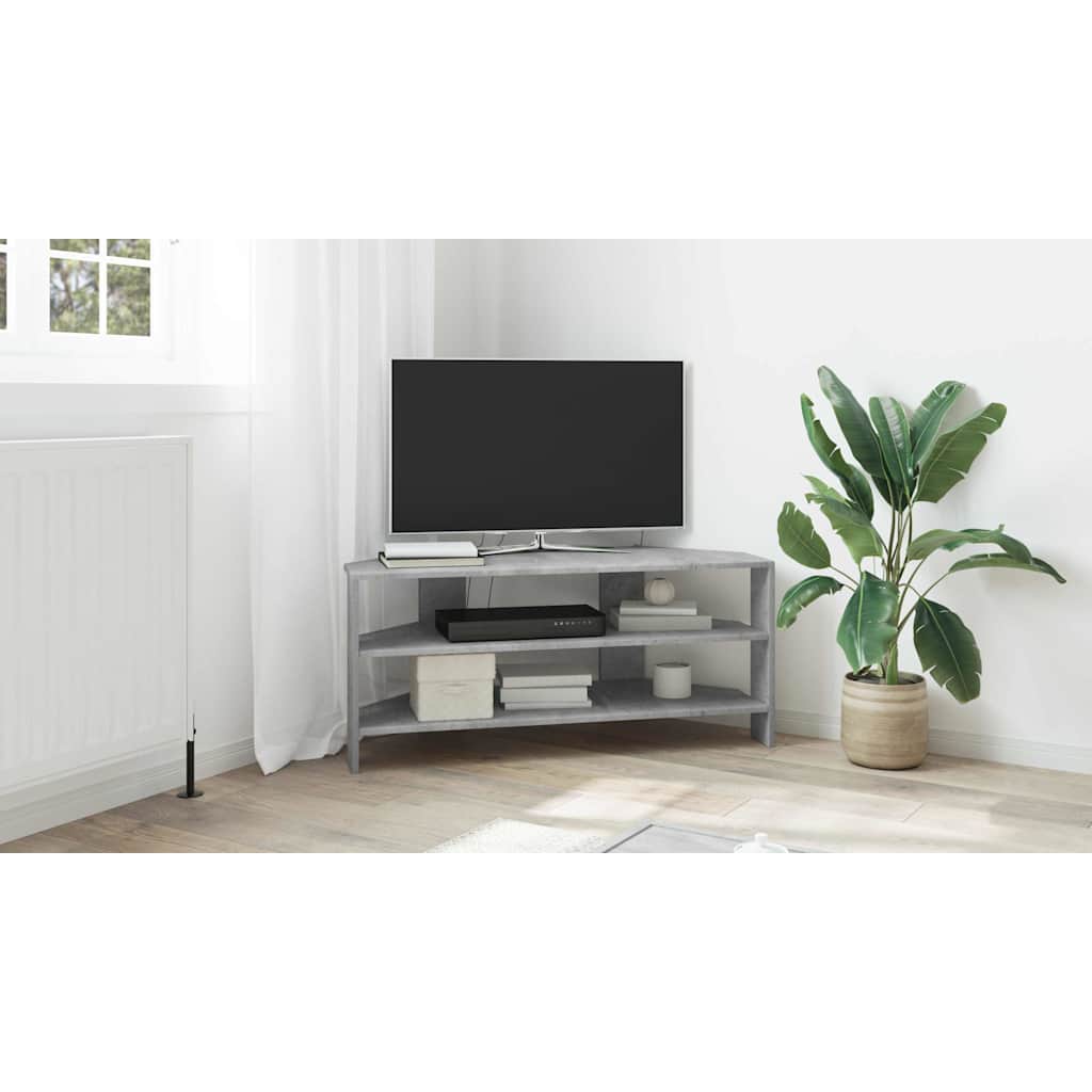 vidaXL RogowaSzafkanaTelewizor 102x40,5x45cm Betonowy szary
