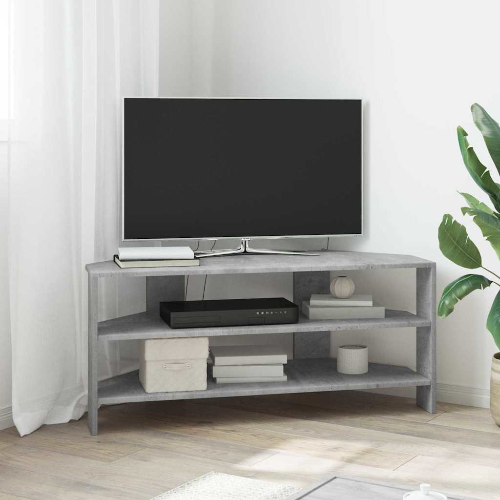 vidaXL RogowaSzafkanaTelewizor Betonowy szary 102x40,5x45cm