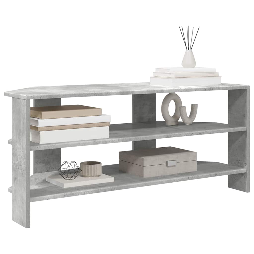 vidaXL RogowaSzafkanaTelewizor Betonowy szary 102x40,5x45cm