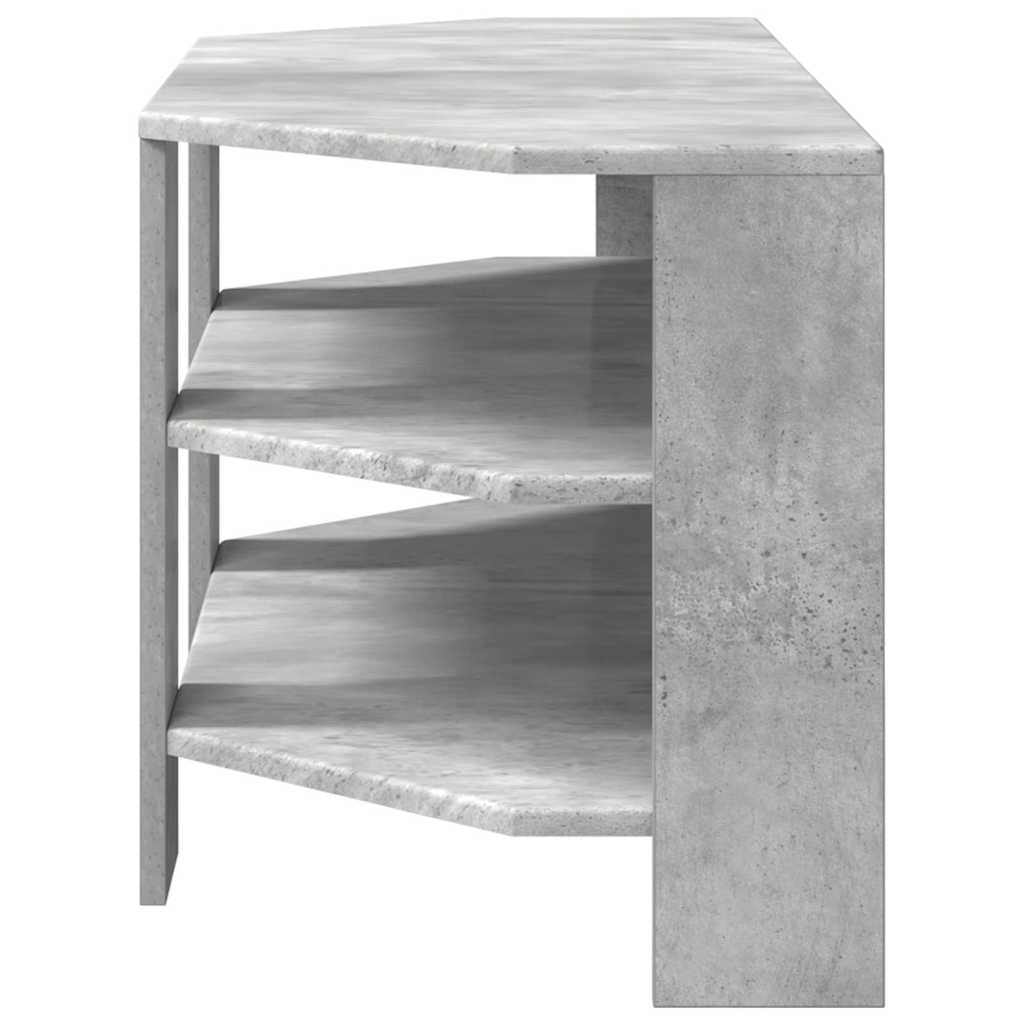 vidaXL RogowaSzafkanaTelewizor Betonowy szary 102x40,5x45cm