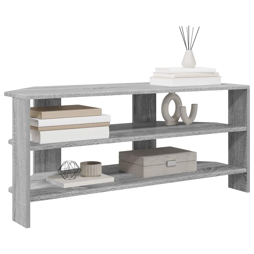 vidaXL RogowaSzafkanaTelewizor Szary Sonoma 102x40,5x45cm
