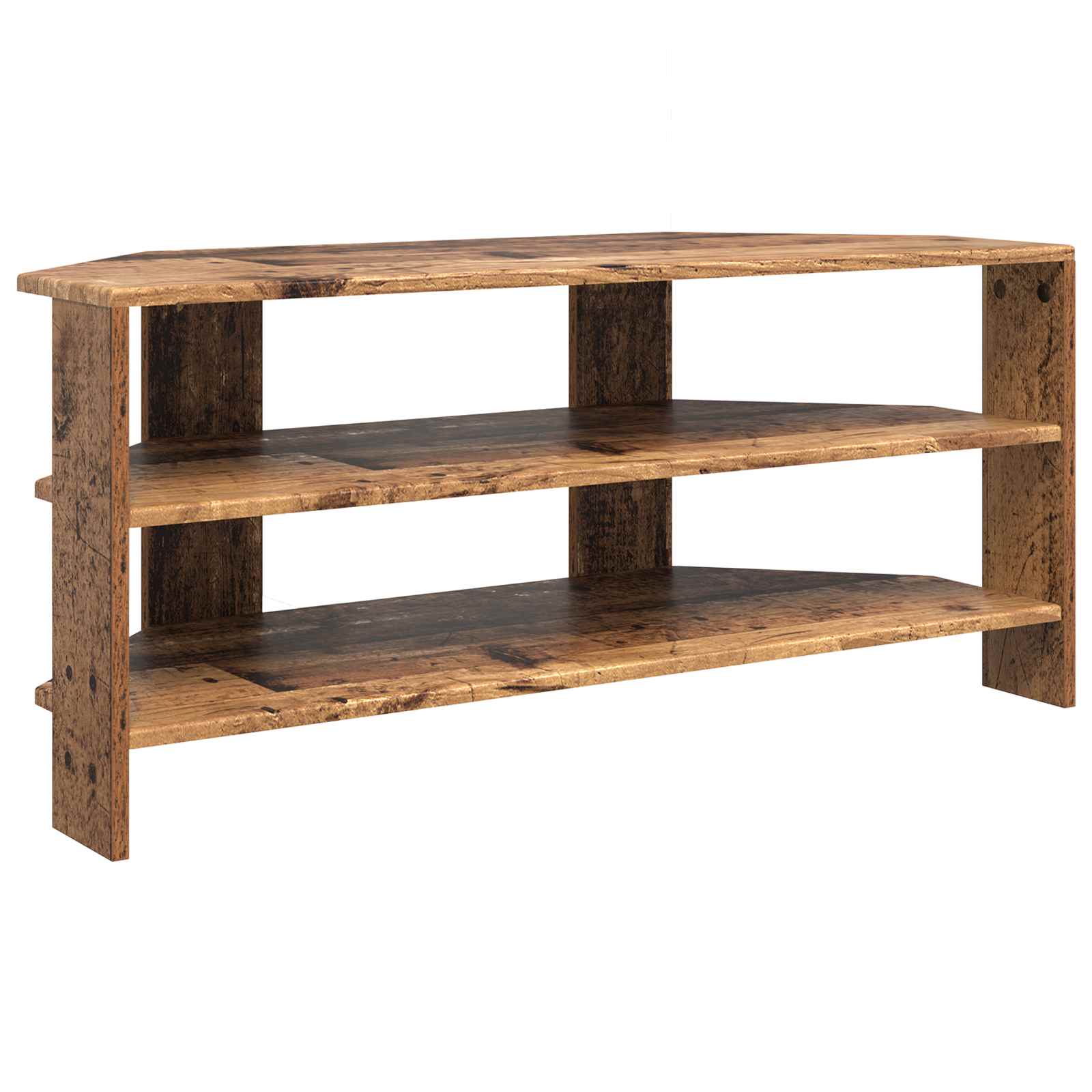vidaXL RogowaSzafkanaTelewizor 102x40,5x45cm Stare drewno