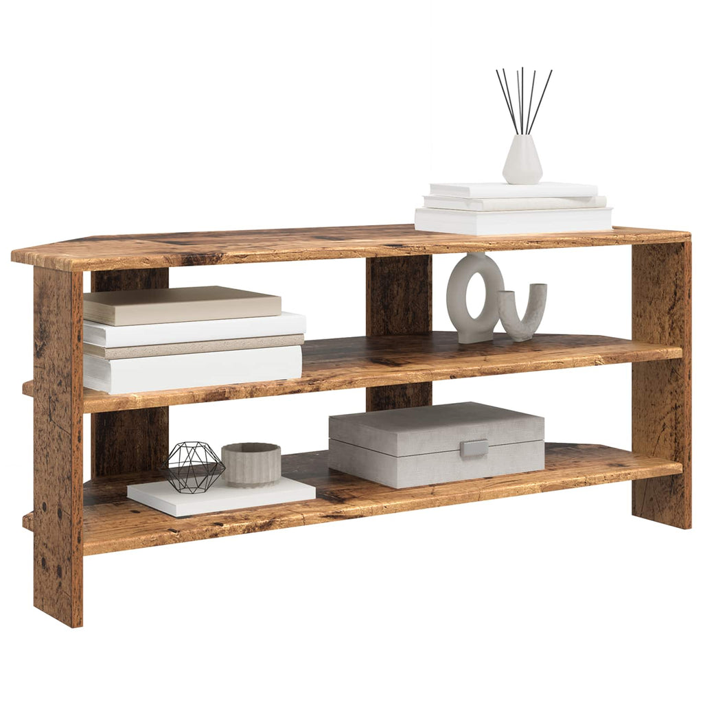 vidaXL RogowaSzafkanaTelewizor 102x40,5x45cm Stare drewno