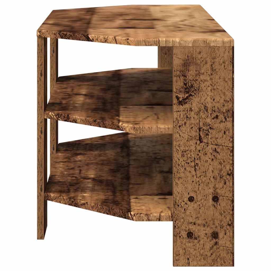vidaXL RogowaSzafkanaTelewizor Stare drewno 102x40,5x45cm