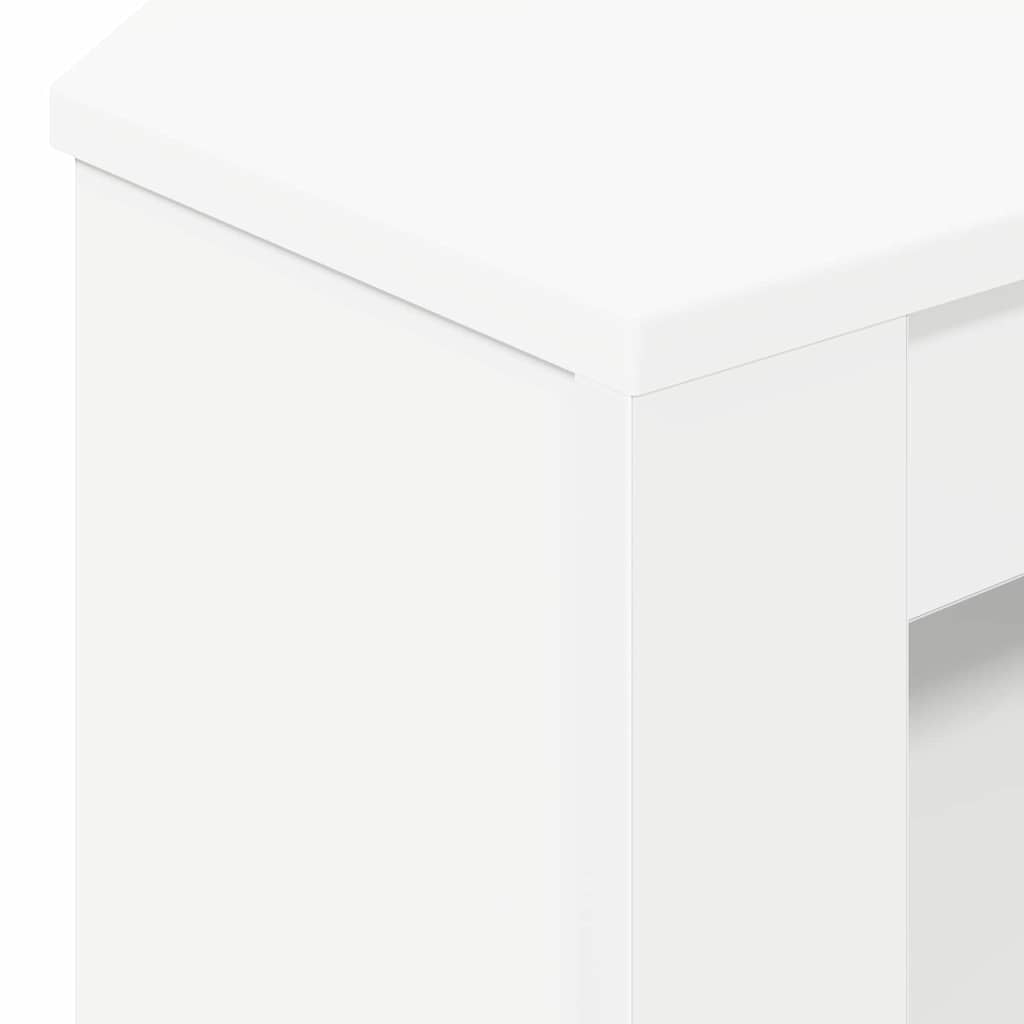 vidaXL RogowaSzafkanaTelewizor Biały 102 x 40,5 x 45 cm