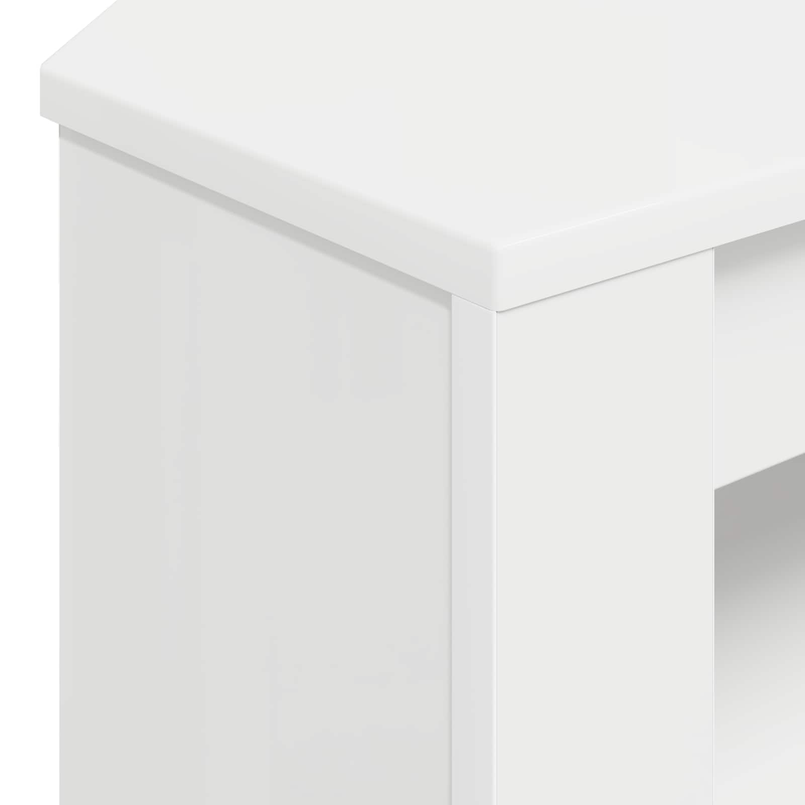 vidaXL RogowaSzafkanaTelewizor 102 x 40,5 x 45 cm Biały