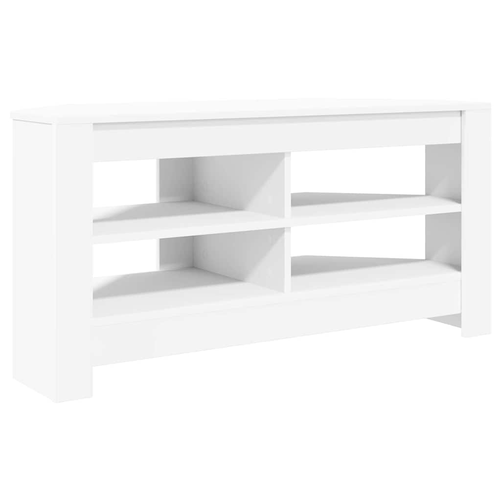 vidaXL RogowaSzafkanaTelewizor Biały 102 x 40,5 x 45 cm