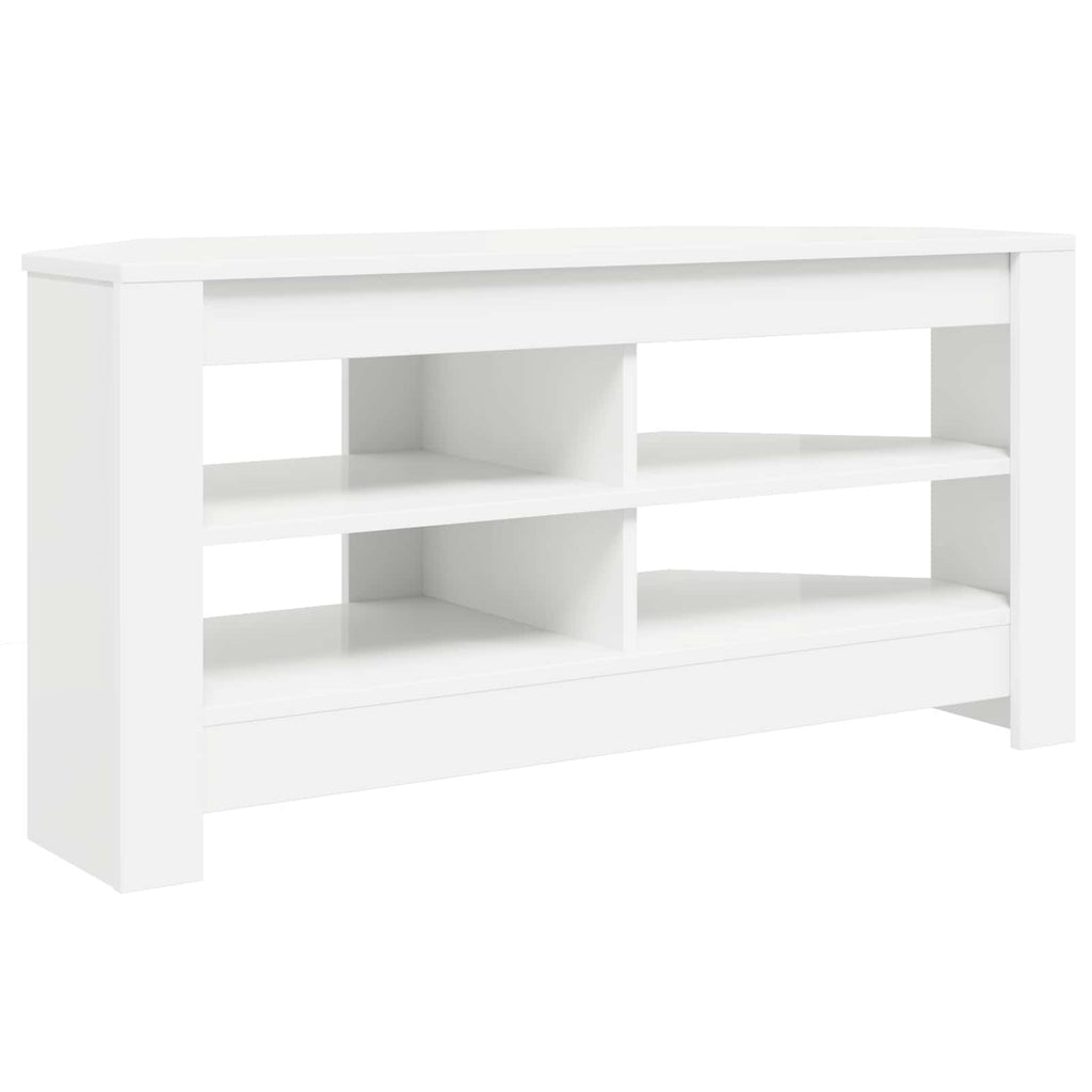 vidaXL RogowaSzafkanaTelewizor 102 x 40,5 x 45 cm Biały