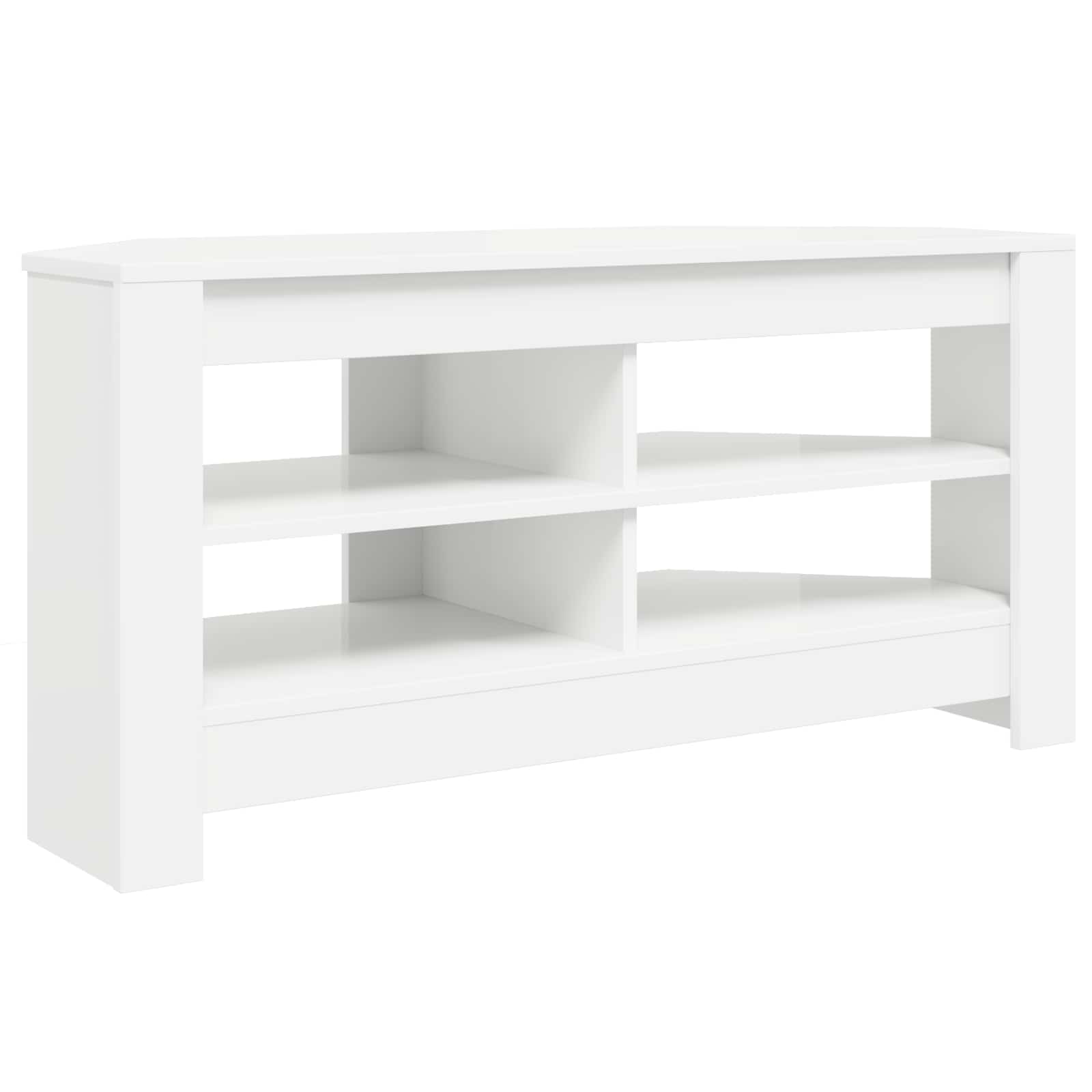 vidaXL RogowaSzafkanaTelewizor 102 x 40,5 x 45 cm Biały