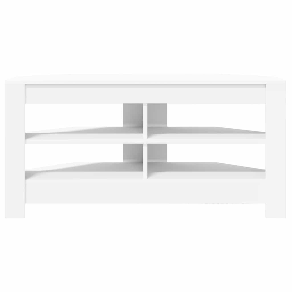 vidaXL RogowaSzafkanaTelewizor Biały 102 x 40,5 x 45 cm
