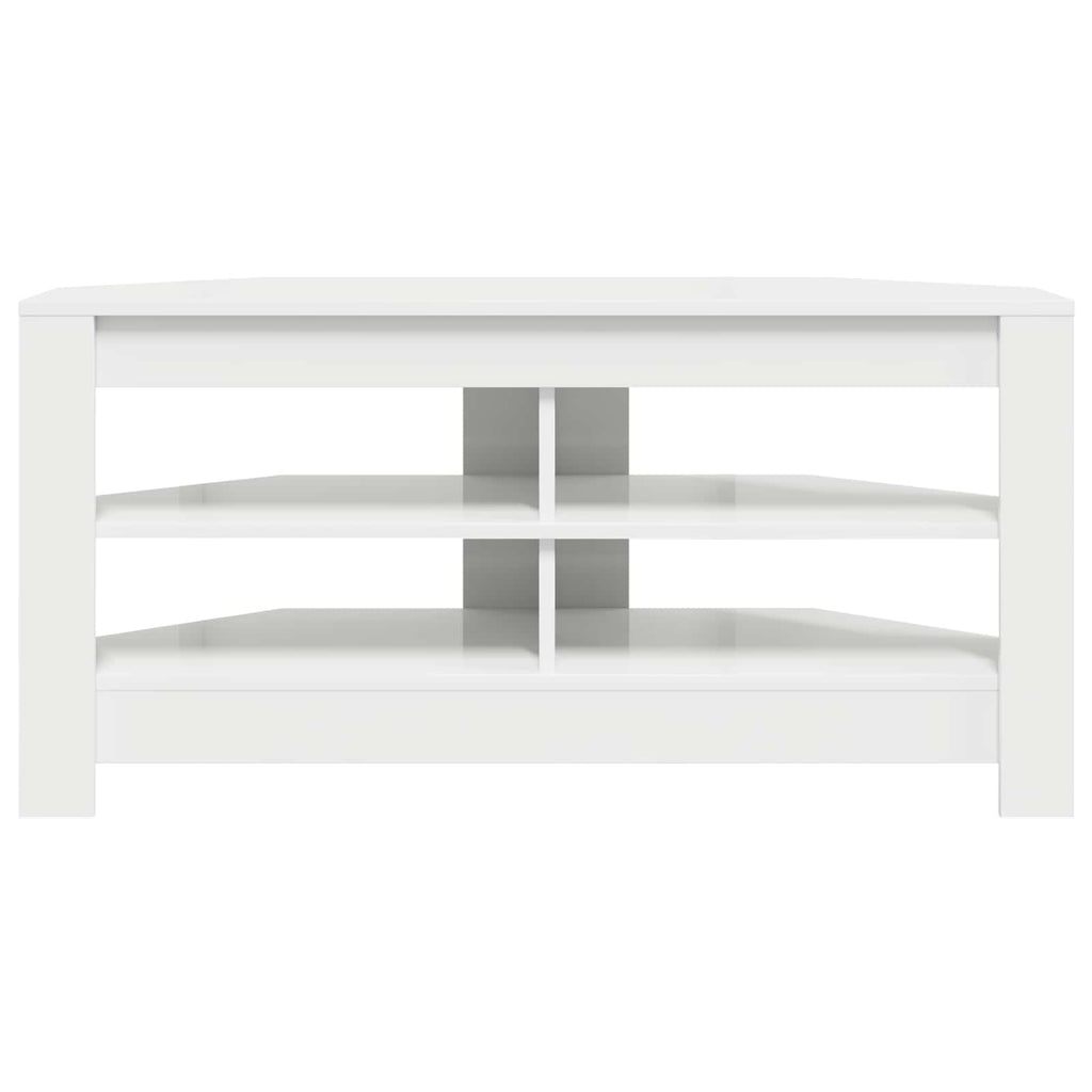 vidaXL RogowaSzafkanaTelewizor 102 x 40,5 x 45 cm Biały
