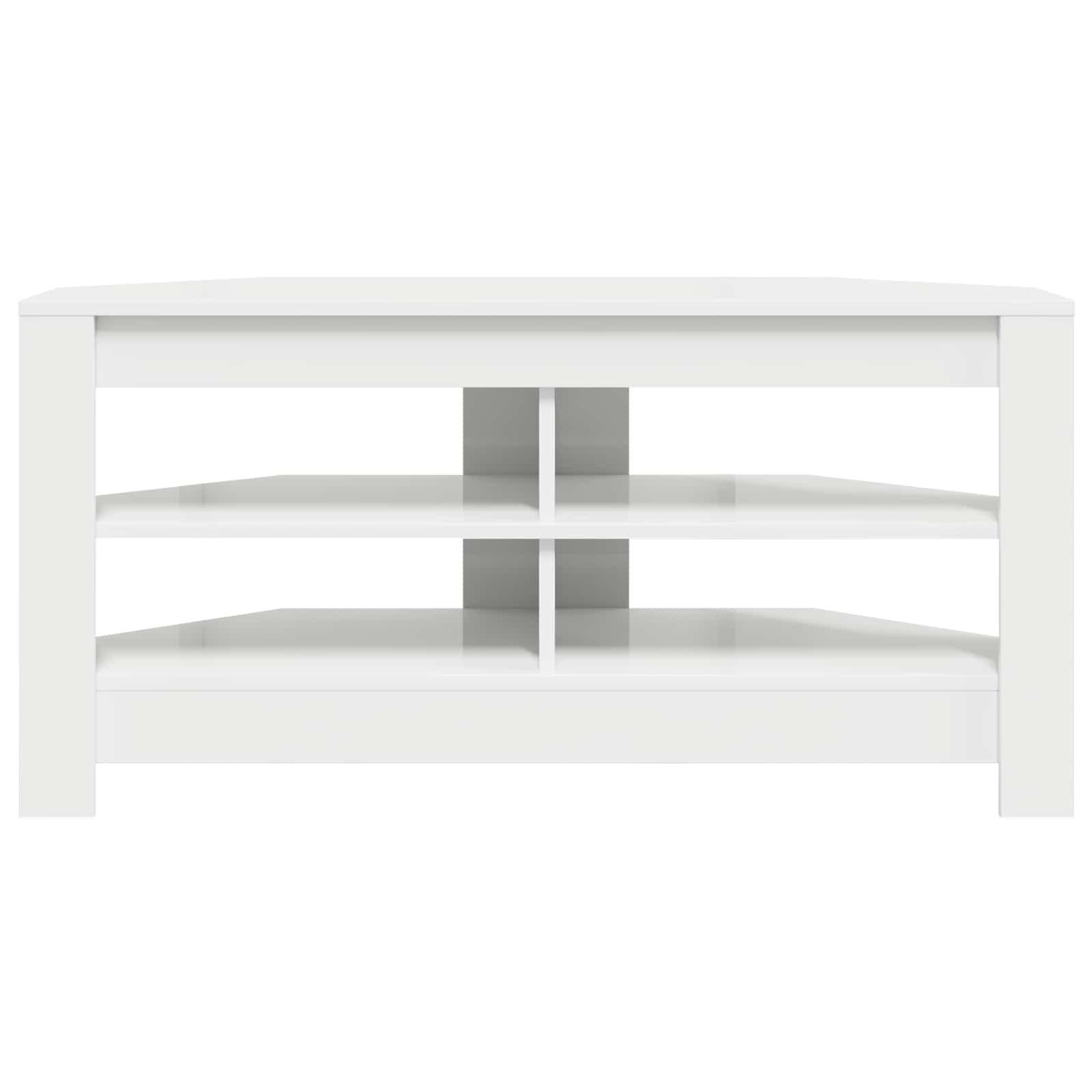 vidaXL RogowaSzafkanaTelewizor 102 x 40,5 x 45 cm Biały