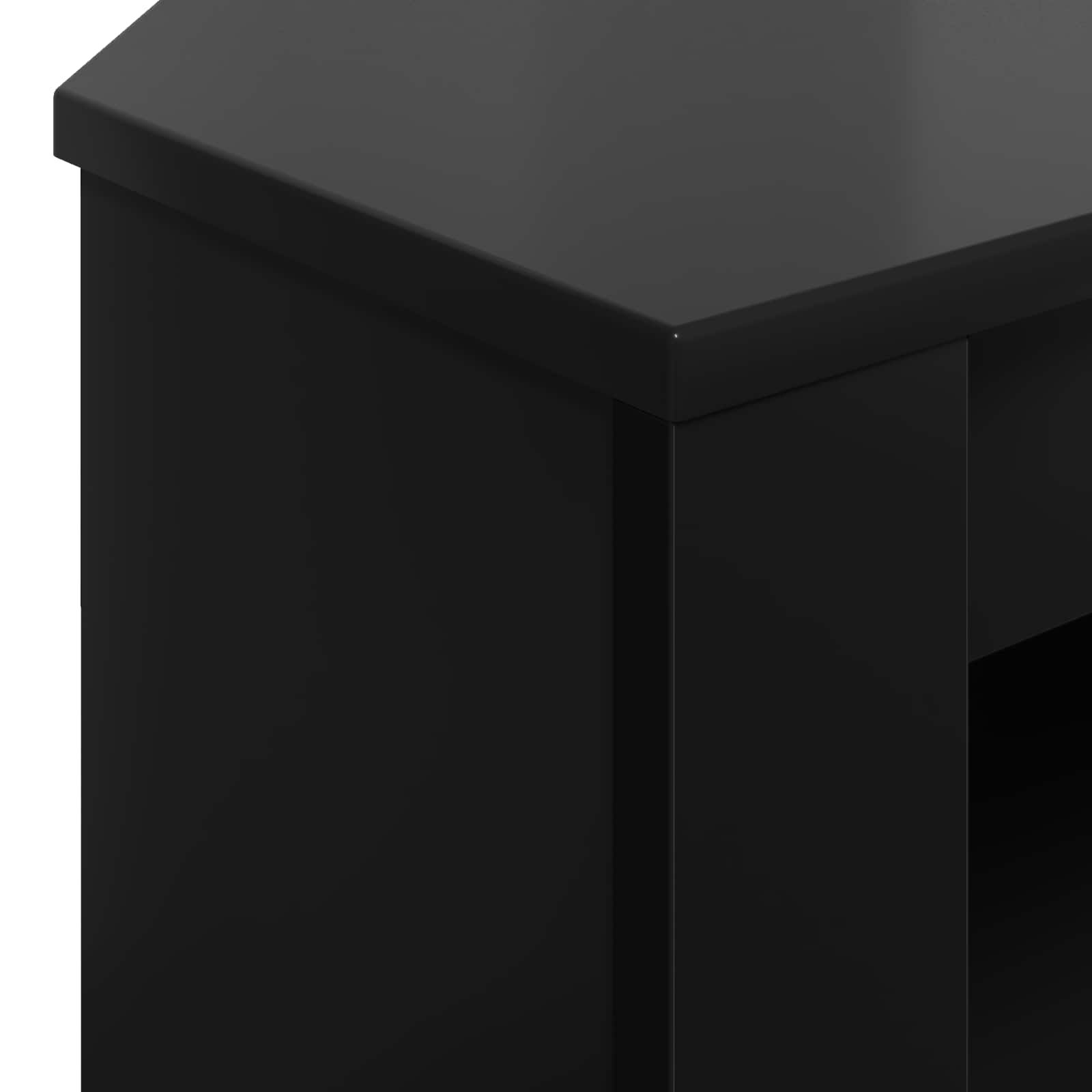 vidaXL RogowaSzafkanaTelewizor 102 x 40,5 x 45 cm Czarny