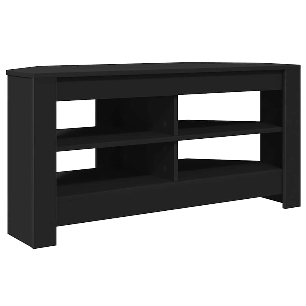 vidaXL RogowaSzafkanaTelewizor Czarny 102 x 40,5 x 45 cm