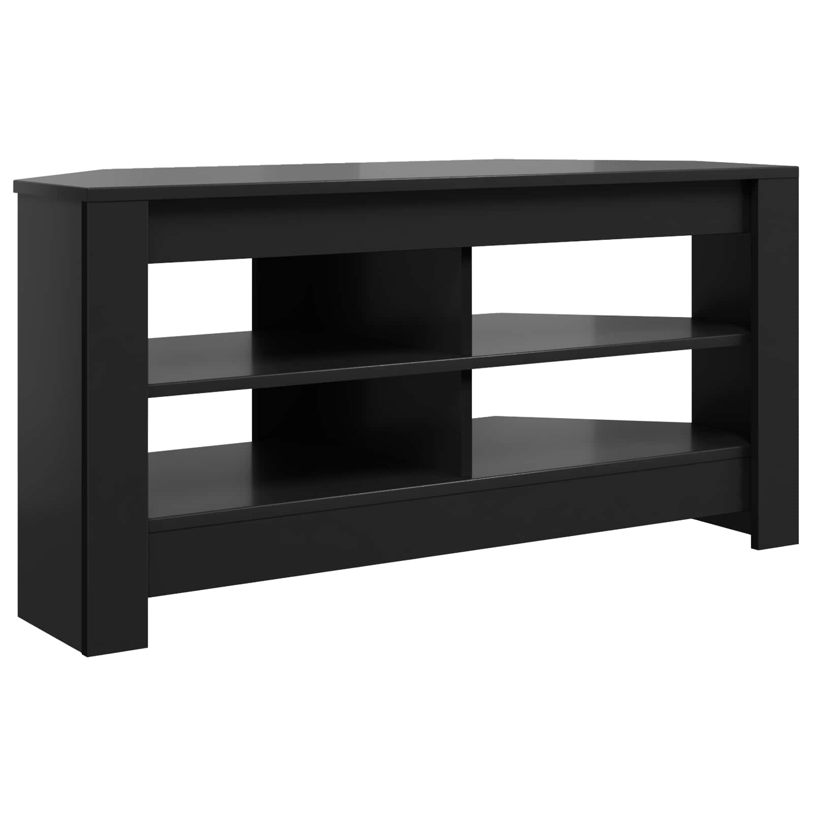 vidaXL RogowaSzafkanaTelewizor 102 x 40,5 x 45 cm Czarny