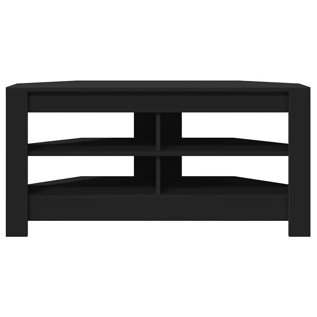 vidaXL RogowaSzafkanaTelewizor Czarny 102 x 40,5 x 45 cm