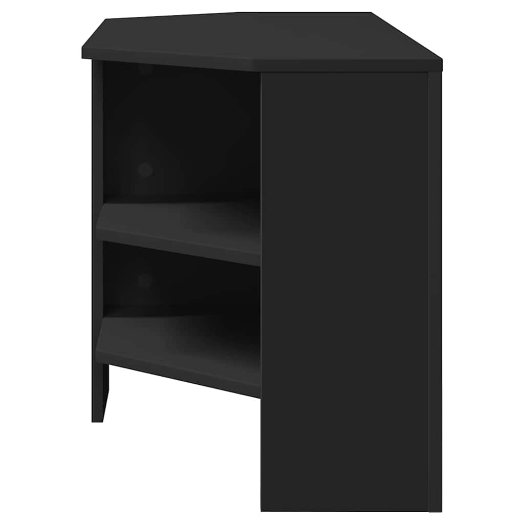 vidaXL RogowaSzafkanaTelewizor Czarny 102 x 40,5 x 45 cm