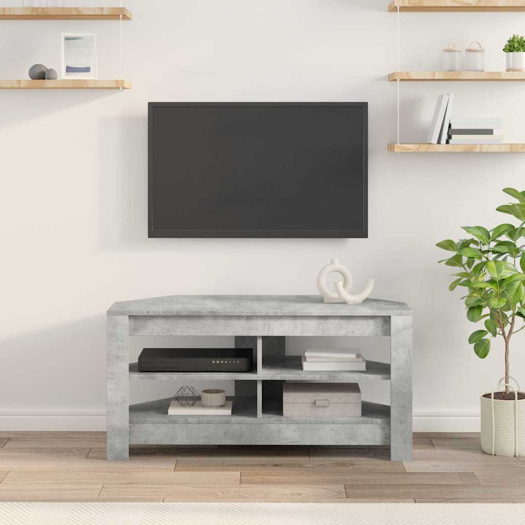vidaXL RogowaSzafkanaTelewizor Betonowy szary 102 x 40,5 x 45 cm