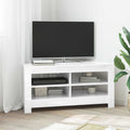 vidaXL RogowaSzafkanaTelewizor 102 x 40,5 x 45 cm Błyszcząca biel