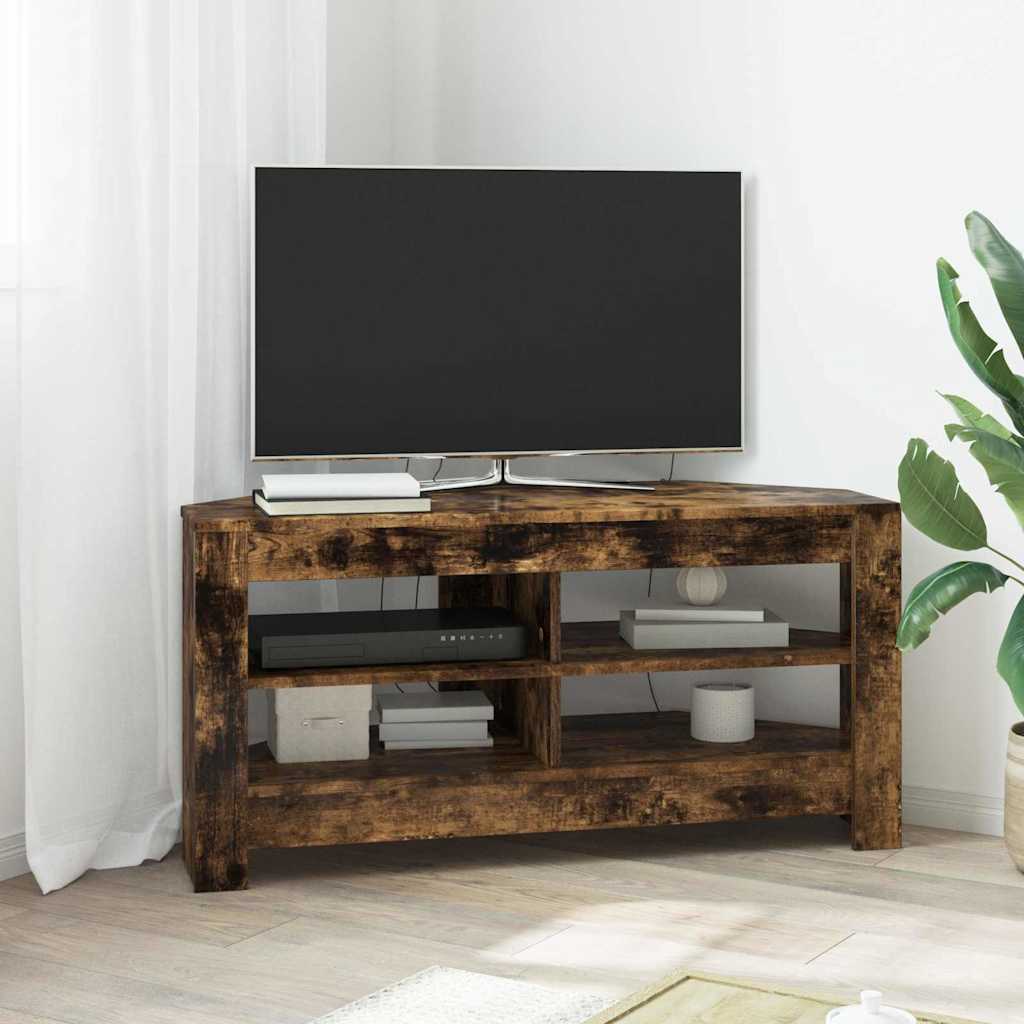 vidaXL RogowaSzafkanaTelewizor Dąb wędzony 102 x 40,5 x 45 cm
