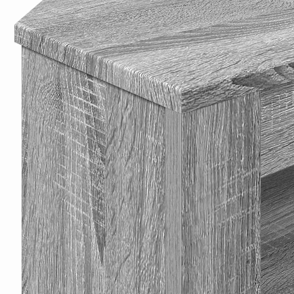 vidaXL RogowaSzafkanaTelewizor Szary Sonoma 102 x 40,5 x 45 cm