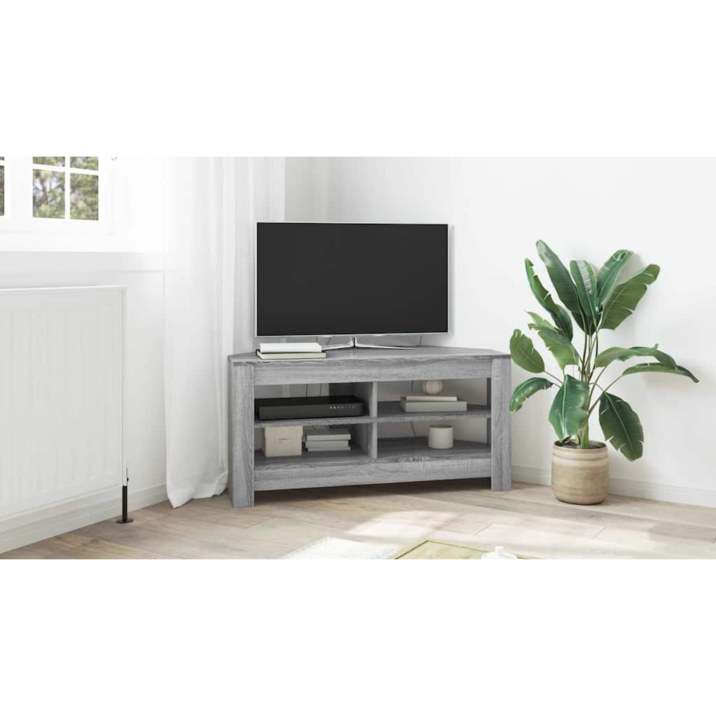 vidaXL RogowaSzafkanaTelewizor 102 x 40,5 x 45 cm Szary Sonoma