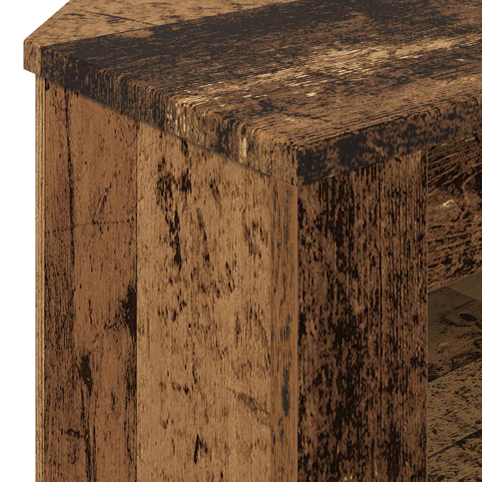 vidaXL RogowaSzafkanaTelewizor Stare drewno 102 x 40,5 x 45 cm